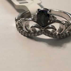 Beautiful size 6 topaz crown on 925 sterling silver